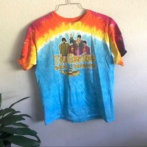 Vintage The Beatles Yellow Submarine Tye Dye Shirt